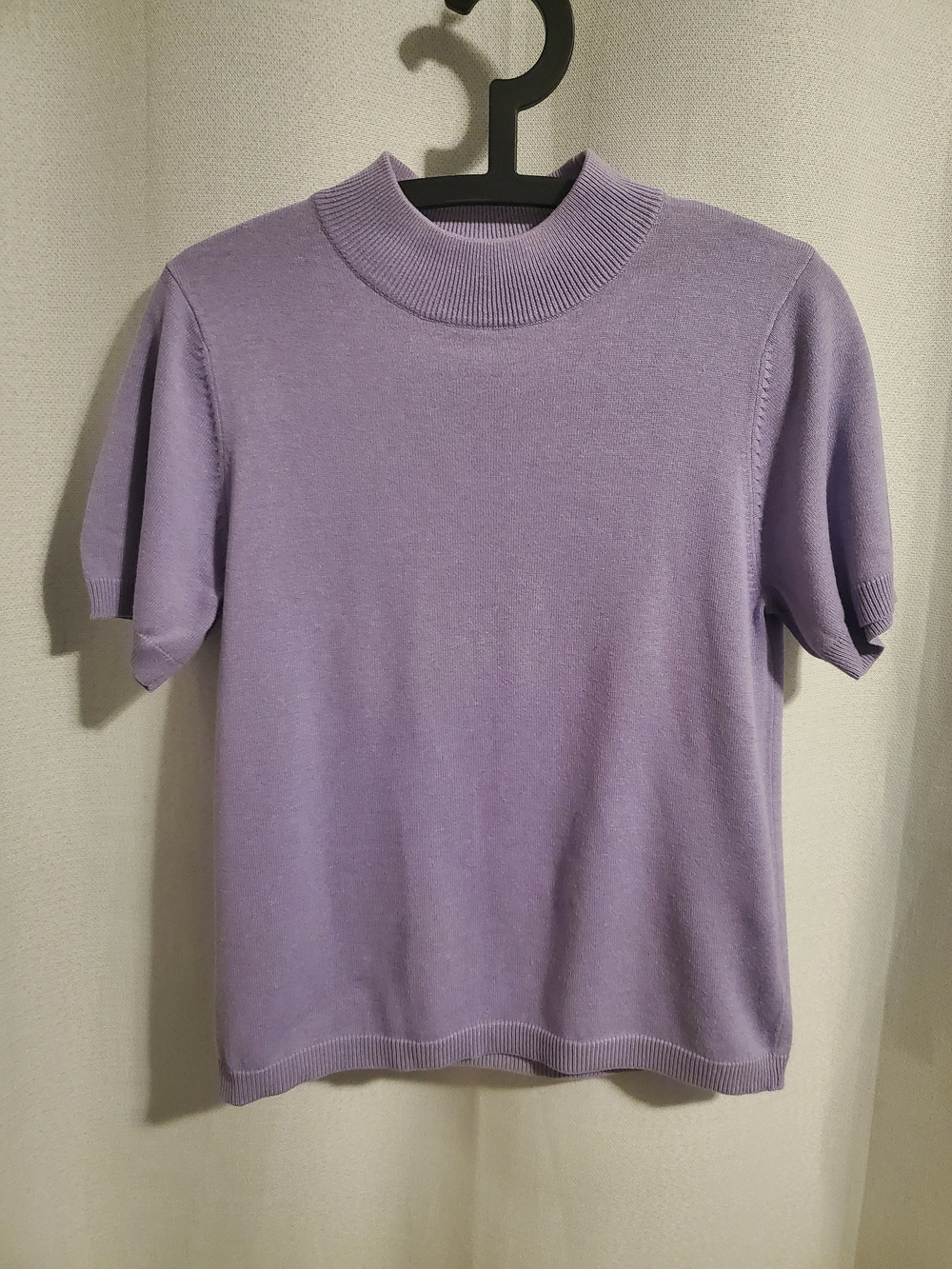 (4/$20) Alia Women's Lavender Short-Sleeve Knit Top